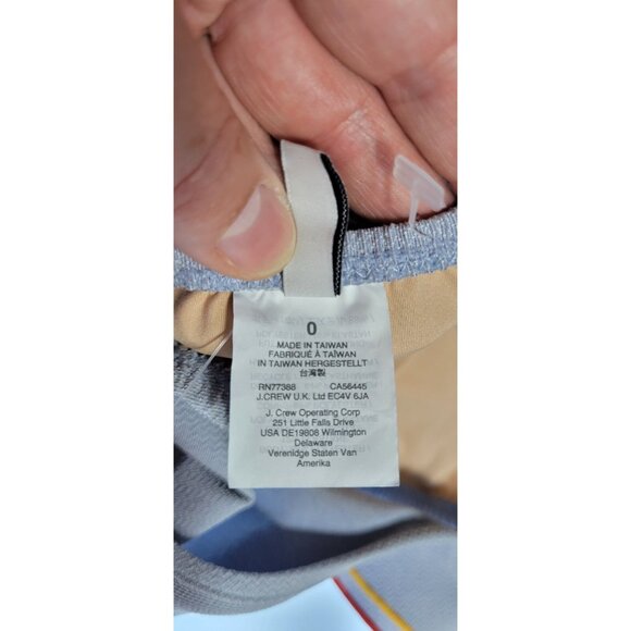 Madewell Ruffle-Strap One-Piece Swimsuit Women's Size 0 Color Gray/Blue - Picture 7 of 10